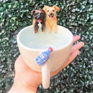 Sitipot Custom Handmade Pet's Figure Ceramic Mug