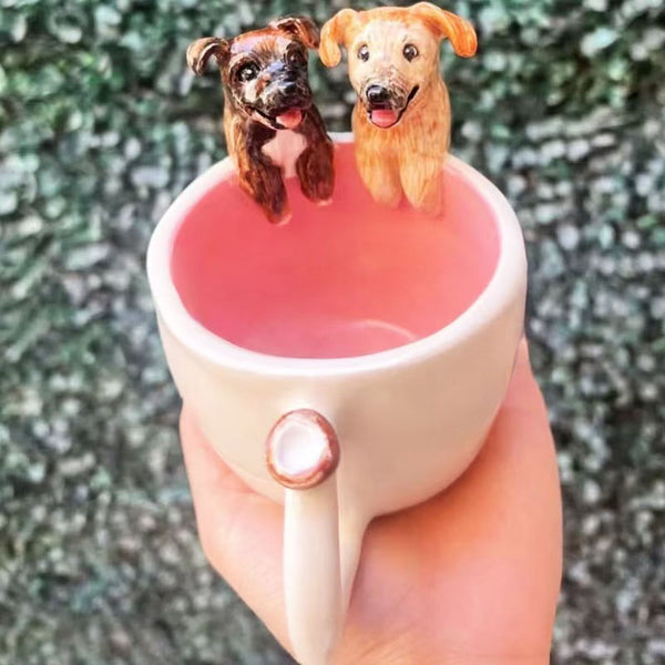 Sitipot Custom Handmade Pet's Figure Ceramic Mug