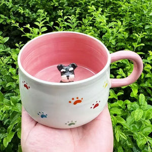 Sitipot Custom Hand-painted Paws Print Pet's Figure Mugs