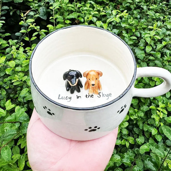 Sitipot Custom Hand-painted Paws Print Pet's Figure Mugs