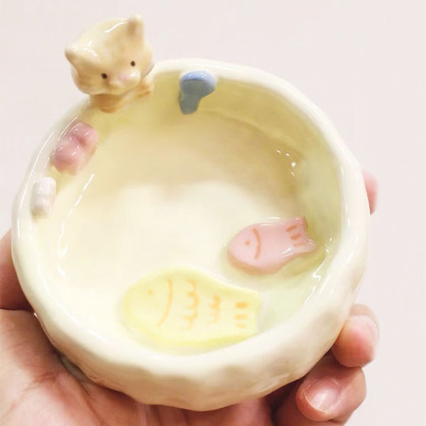 Sitipot Handmade Custom Pet's Figure Pet Food Bowls