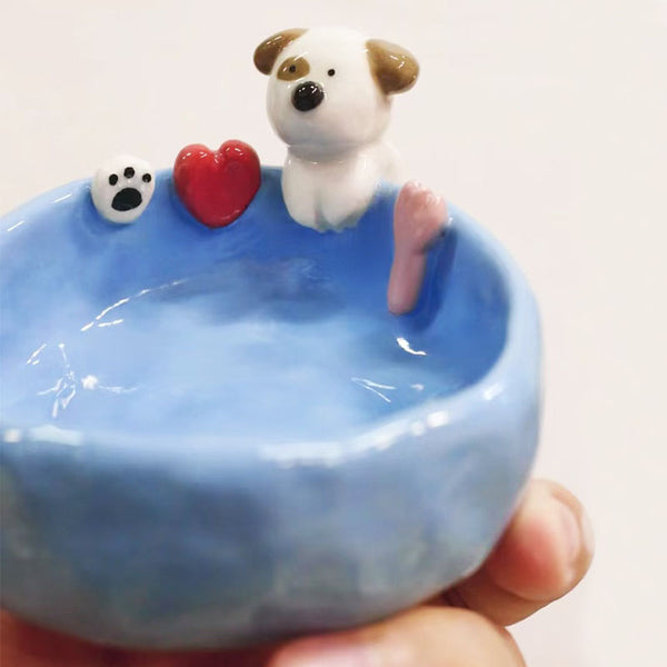 Sitipot Handmade Custom Pet's Figure Pet Food Bowls