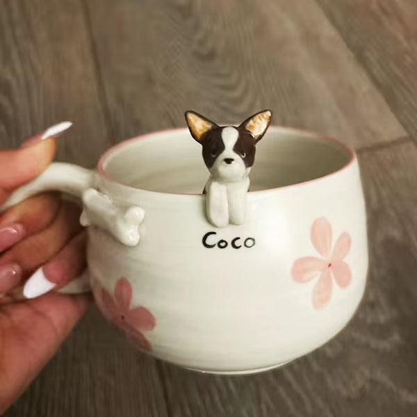 Personalized Handmade Custom Pet's Figure Ceramic Mug