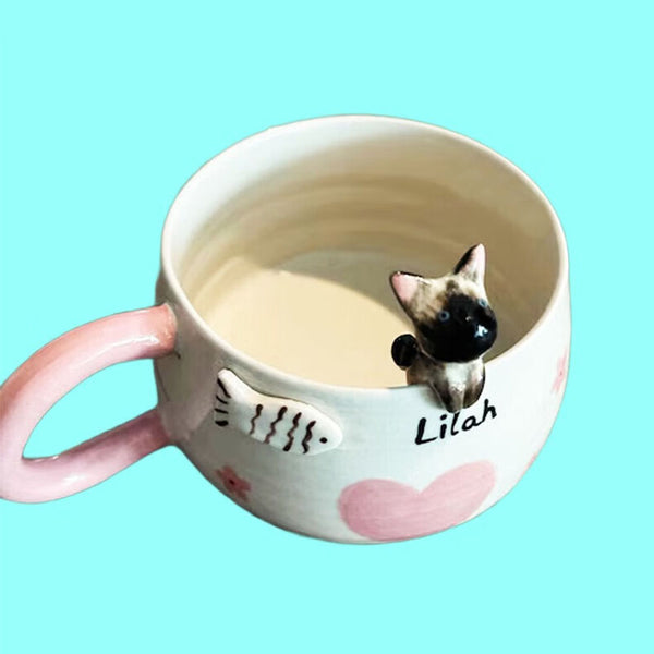 Sitipot Personalized Handmade Custom Pet's Figure Ceramic Mug