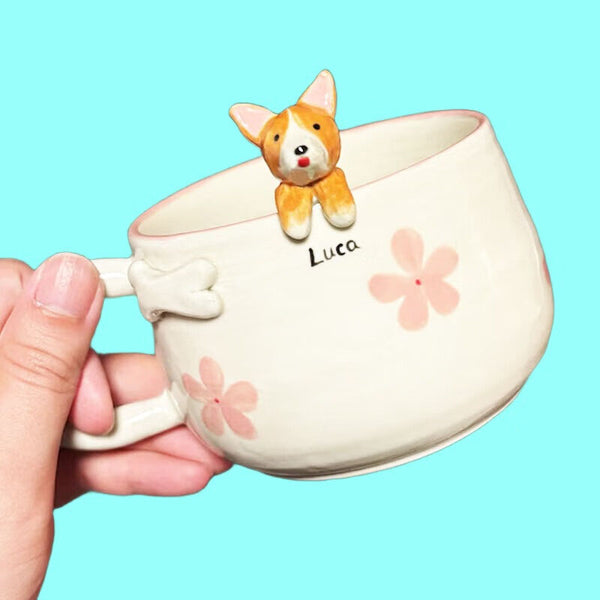 Sitipot Personalized Handmade Custom Pet's Figure Ceramic Mug