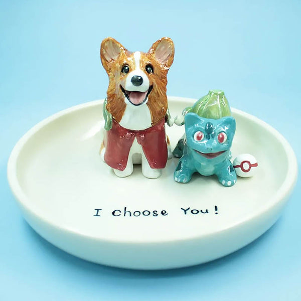 Sitipot Custom Pet's Figure Hand-crated Ceramic Plates