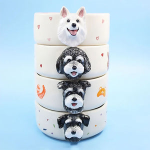 Sitipot Custom Handmade Ceramic Personalized Pet Food Bowl