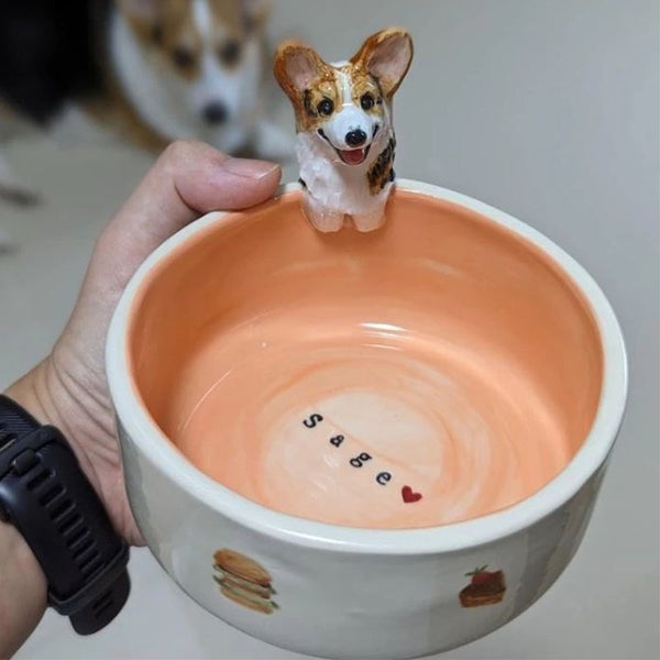 Sitipot Handmade Ceramic Custom Pet Food Bowl